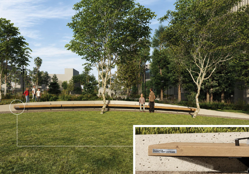 Civic Green Bench